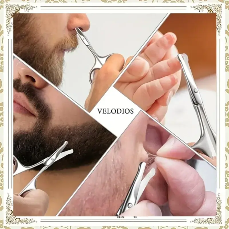 Multifunctional Small Scissors with Round Tips. Featuring Curved Blades Stainless Steel Nose Hair Scissors Eyebrow Scissors