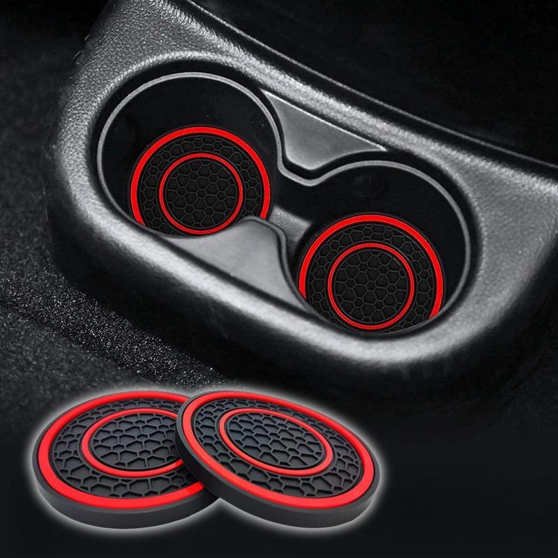 Car Anti-slip Coaster, Round Anti-slip Car Cup Holder Coaster ...