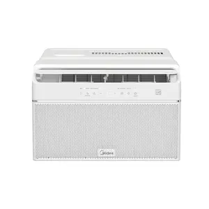 Midea 10000 BTU U-Shaped Smart Inverter Window AC, WiFi Alexa Google, Ultra Quiet 32dBA, FlashCool, Cools 350 Sq Ft, 3-in-1, Energy Star, White, MAW10U1QWT, Like New