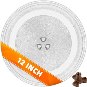12" Microwave Replacement Turntables, Microwave Glass Plate Compatible with Replacement Part of W11367904/ W10337247/ AP6892124/ W11335034/ WPW10337247 etc - Dishwasher Safe