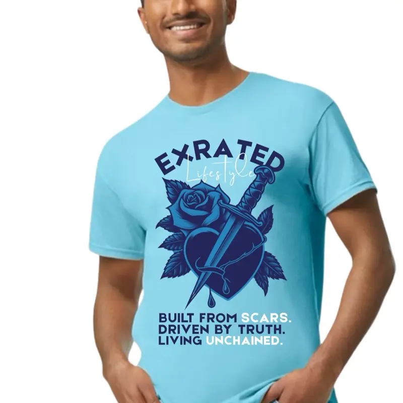 Unchained Heart Graphic Tee – ExRated Lifestyle Edition Streetwear Womenswear Menswear Tshirt Comfort Casual
