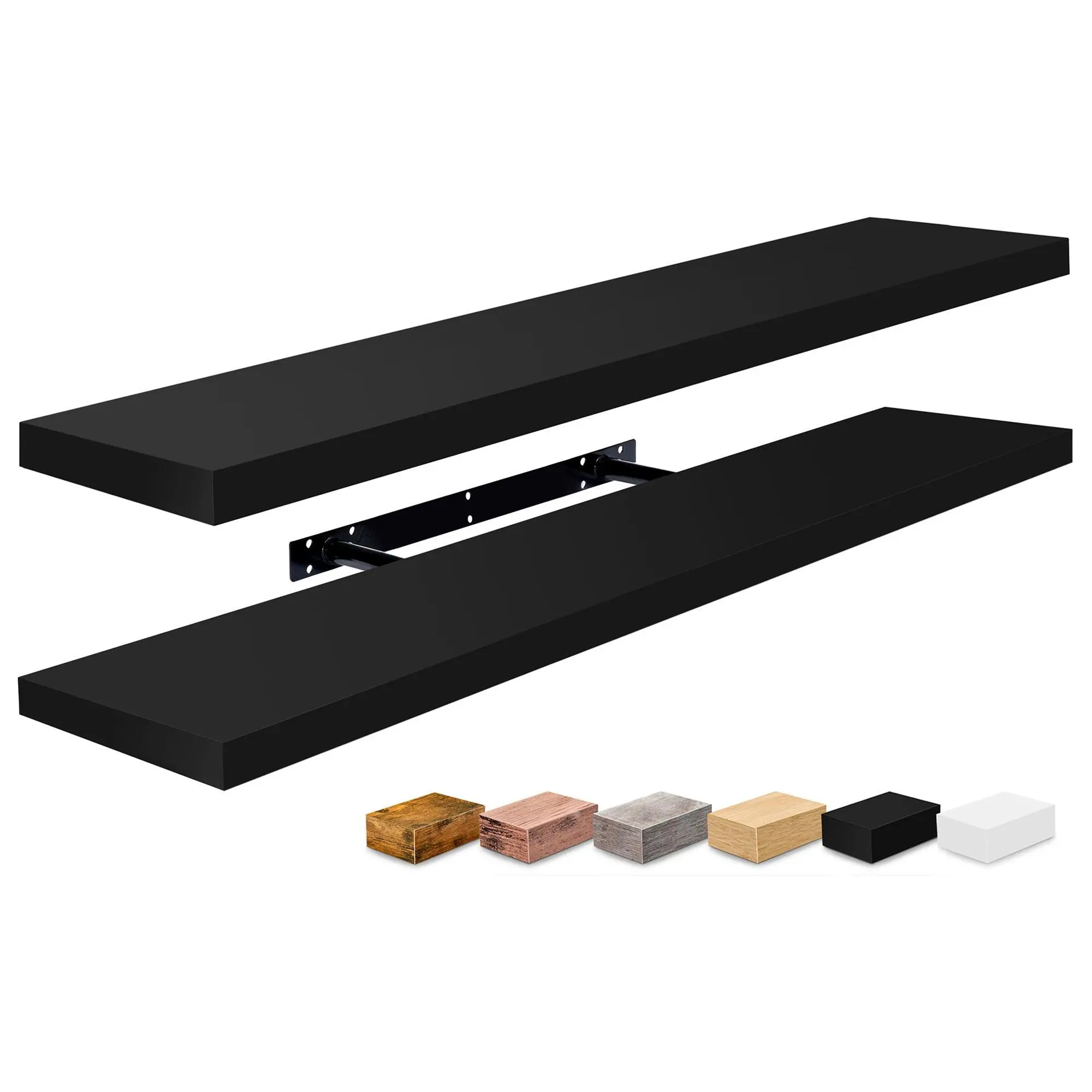 Sorbus Long Floating Shelves for Wall, 2 Pack Wall Mounted Sorbus Long Floating Shelves for Wall, 2 Pack Wall Mounted