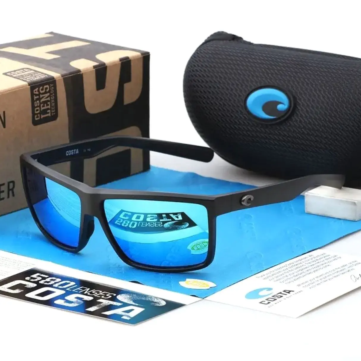 Full Box Costa Del Mar Rinconcito Polarized Sport Sunglasses UV Protection Fishing Driving Outdoor Shades for Men Women 44E