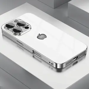 Mobile phone case with simple black and whitefruit pattern for iPhone 11 to 16, including Pro and Pro Max Cellphone Smartphone