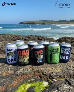 Father's Day Cool Dads Club Can Cooler, Doing Dad Shi.t Can Holder, Dad Funny Gift Can Cooler, Soda Beer Sleeve