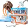 Rinseroo Slip-On Pet Bather- for Shower 6-Foot Flexible Hose- No Install Easy Pet Bathing Solution for Dogs | Lightweight Compact Design Portable Travel Friendly