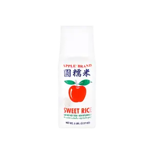Apple Brand Sweet Glutinous Rice Flour 5lb - Premium Sticky Rice for Zongzi, Sushi, Desserts & Asian Cooking