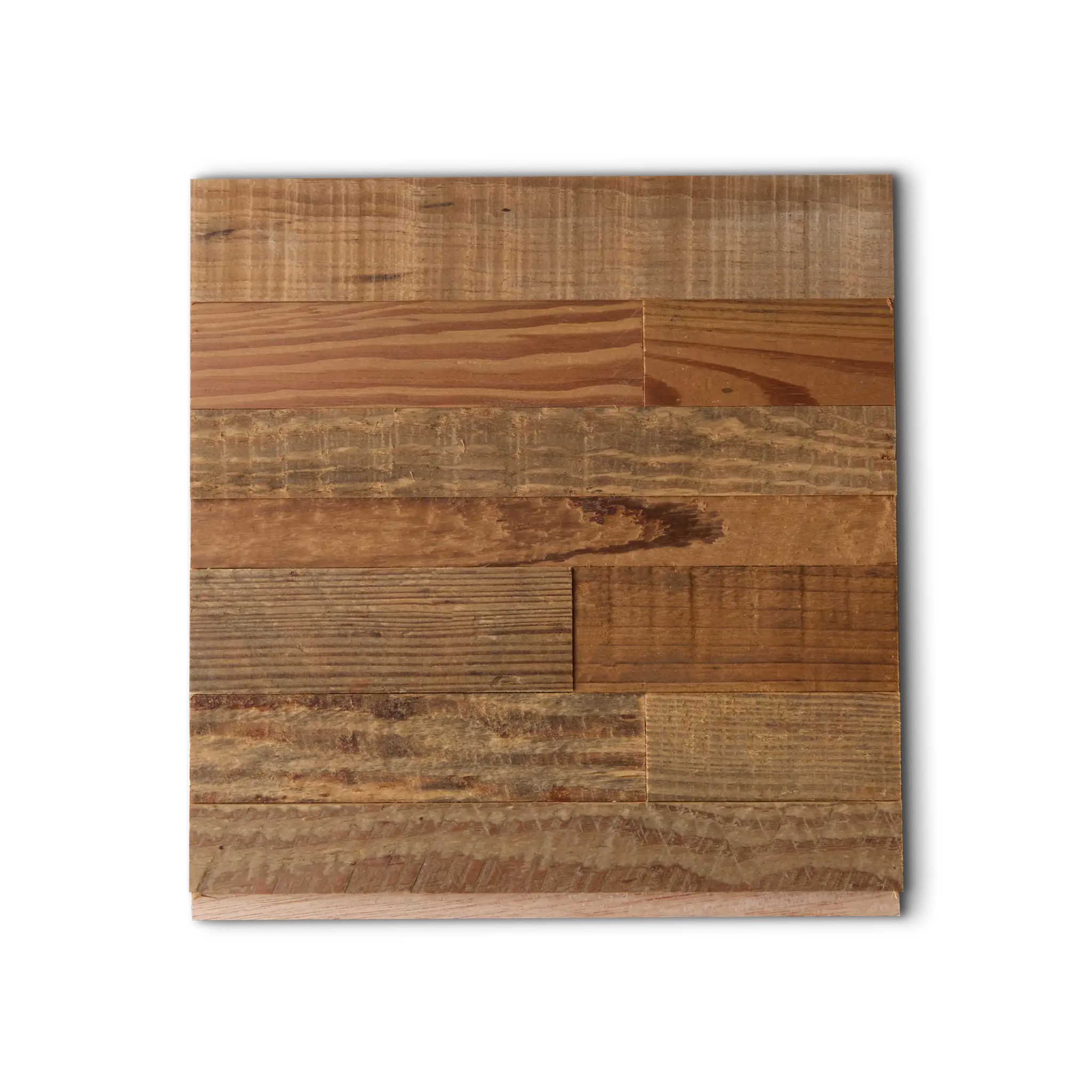 Reclaimed Pine 3D Stacked Panels Sample
