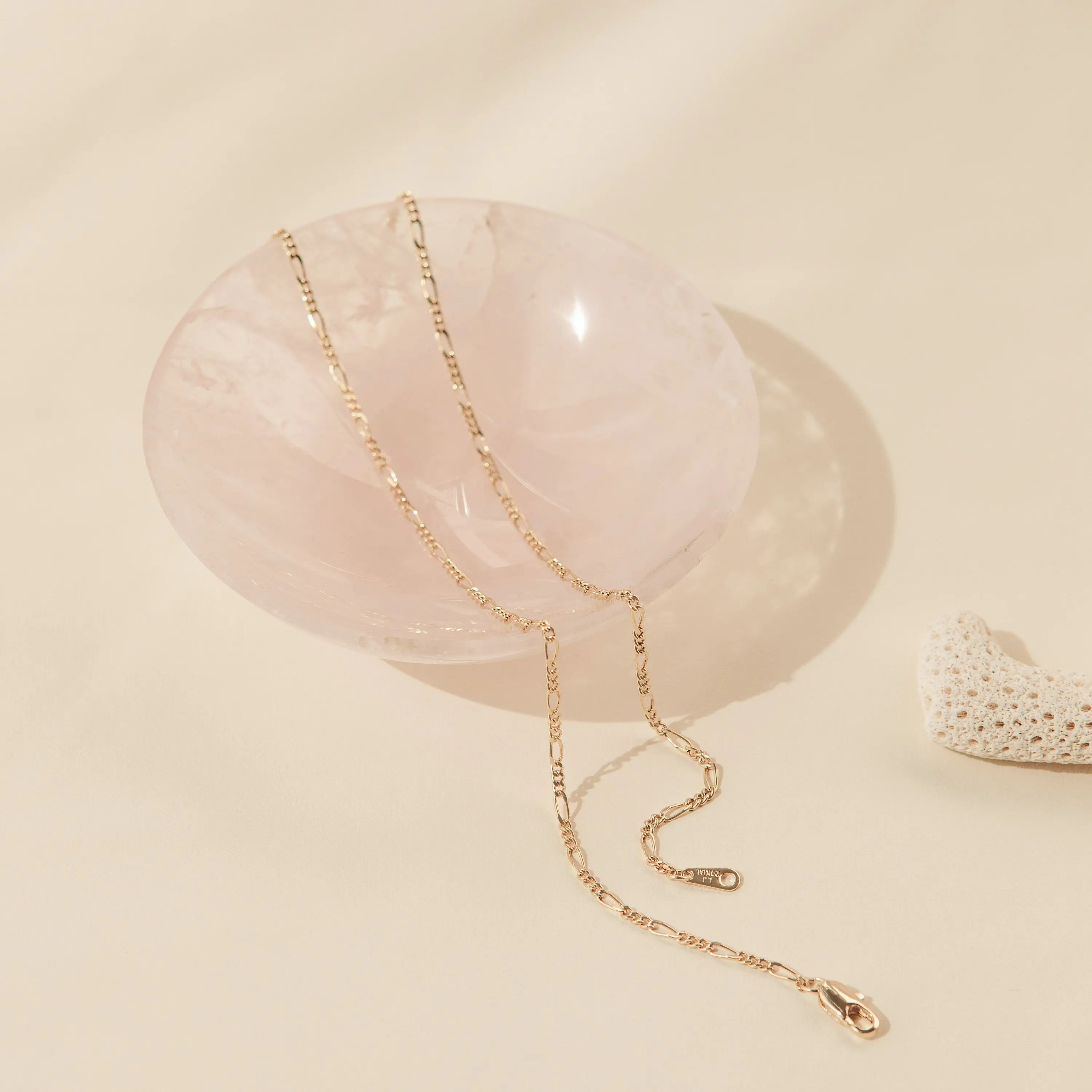 Figaro Necklace by Caitlyn Minimalist - Minimalist Figaro Chain Layering Necklace - Minimalist Everyday Jewelry - Gift for Her