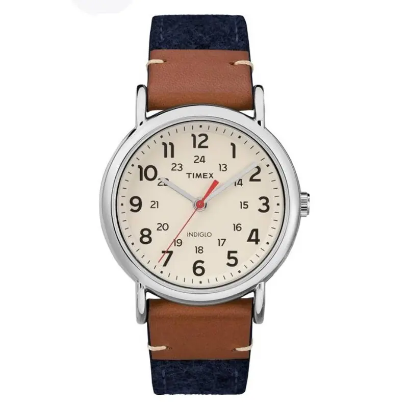 Timex Weekender Seasonal 38mm White Dial Blue Strap Unisex Watch TW2R42000