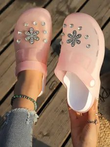 Fashion Women's Hole Shoes Summer Soft Sole Outdoor Anti-Slip Beach Sandals Footwear Thick Heel Slipper Nurse Cool Slippers