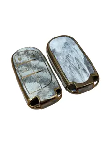 Jeep Dodge Key Fob Cover Premium Soft Full Protection Key Case Shell Compatible with Jeep Grand Cherokee Wrangler Compass Cherokee Renegade Patriot Grand Comander