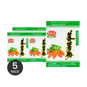 5 Pack GREENMAX Sweet Potato Powder 14.11 oz - Taiwanese Starch Flour, Cooking Essential