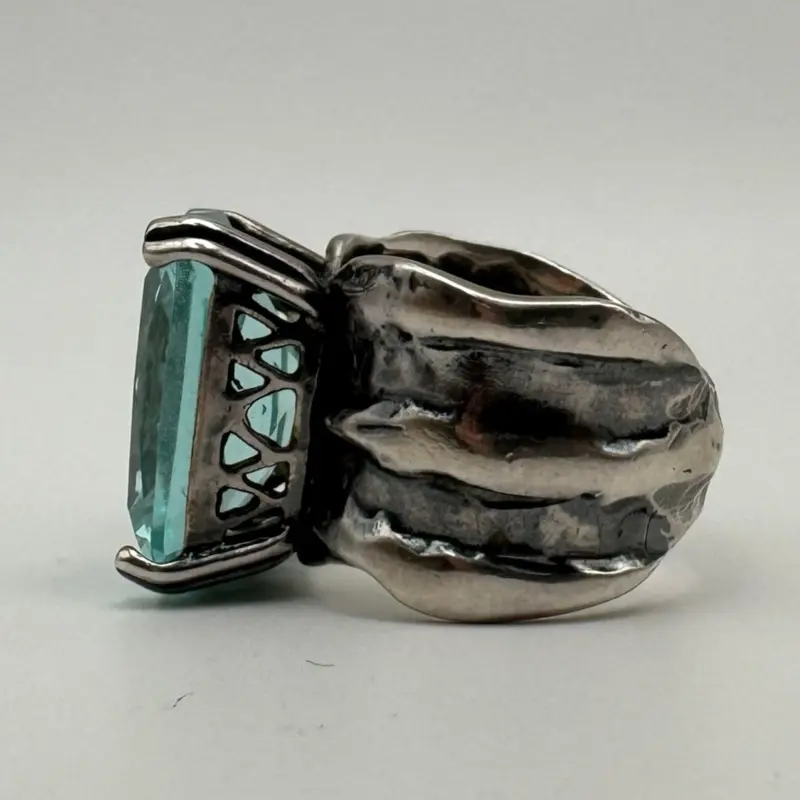 Silpada Sterling Silver Blue Topaz Ring – Size 5