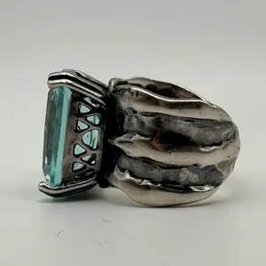 Silpada Sterling Silver Blue Topaz Ring – Size 5