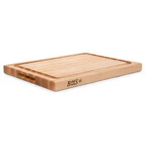 John Boos Large Maple Wood Edge Grain Reversible Cutting Board Chopping Kitchen