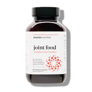 Smarter Nutrition Joint Food - Nourishing Support for Joint Comfort, Lubrication, Mobility with Collagen Type II, CMO, Lipase, MSM, Vitamin C, Turmeric, Bromelain - 60 Count