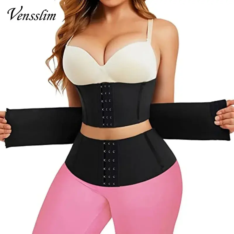 New styleVensslim XS-3XL Body Shaper Waist Trainer Belt Weight Loss Reduce Tummy Trimmer Corset Adjustable Workout Girdle Shapewear