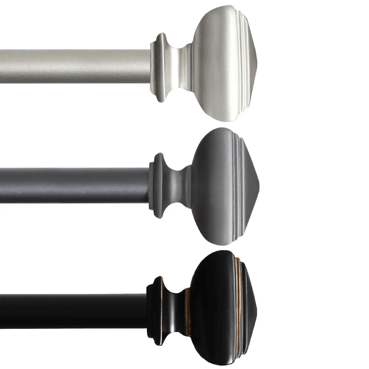Steel West Square Curtain Rod