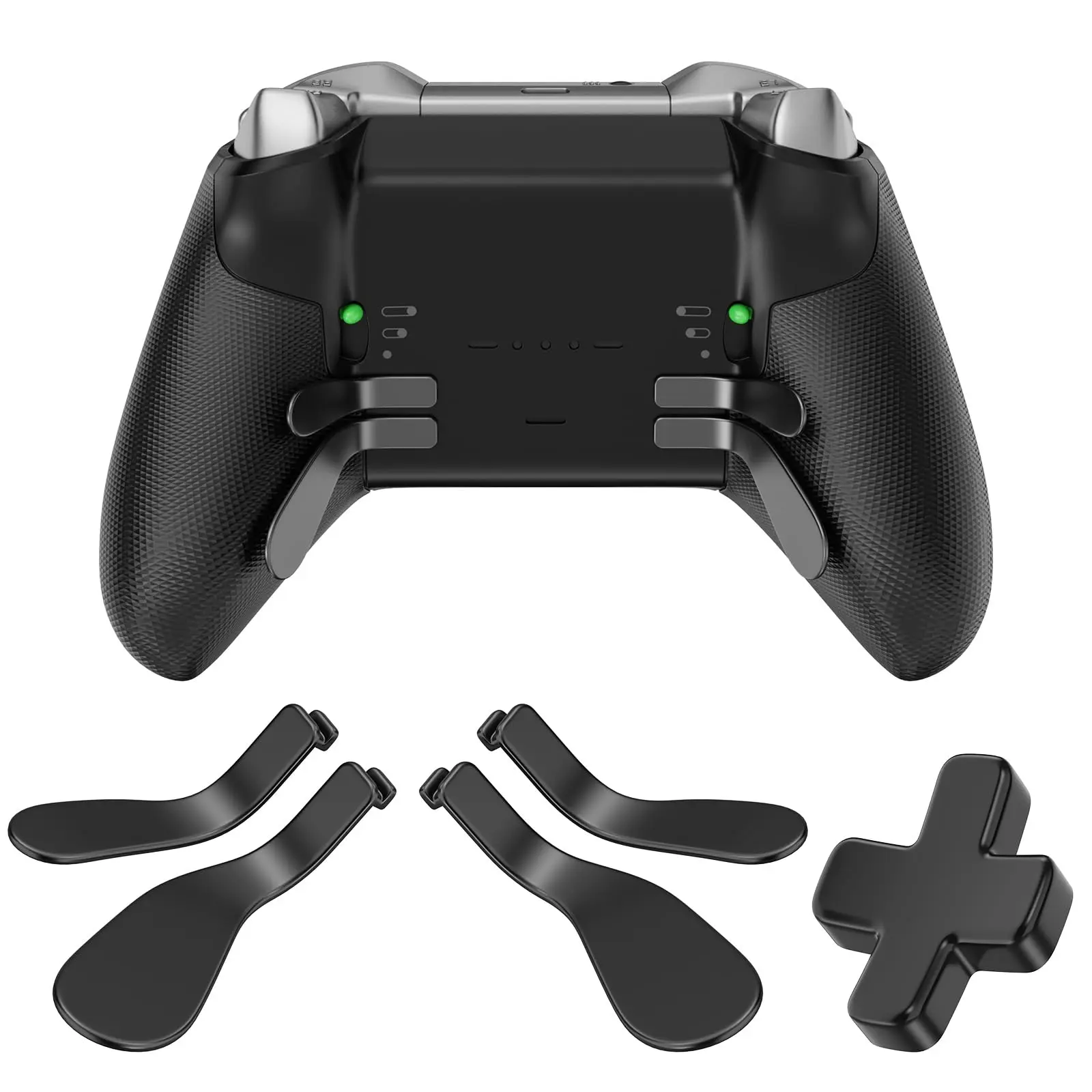 Magnetic Locks Replacement Parts Video Game Accessory Kit for Xbox 1, Elite Series 1-2 Controllers - 5 Stainless Steel Pads, Memory Feature, Resistance Feature, Handy Durable Buttons, Gamepad Components