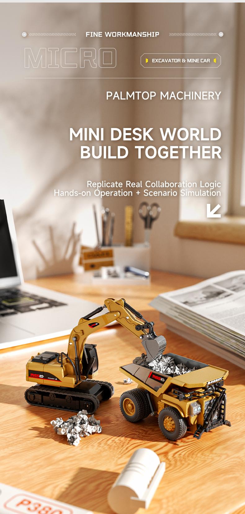 BRRRRT 1/64 Mini Forklift Toy,Remote Control Excavator and Dump Truck Full Proportion Toy Set with Lights and Sounds for Adults Kids Boys and Girls RC Construction Vehicles BRRRRT 1/64 Mini Forklift Toy,Remote Control Excavator and Dump Truck Full Proportion Toy Set with Lights and Sounds for Adults Kids Boys and Girls RC Construction Vehicles