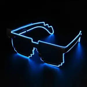 Illuminate Your Night: Mosaic LED Glow-in-the-Dark Glasses for Rave Parties and Neon Celebrations