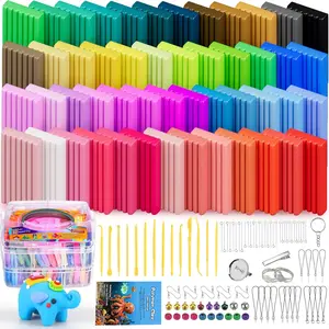 51 Colors Polymer Clay, DIY Modeling Clay Starter kit for , Oven Baked Model Clay Art & Crafts Toys with Sculpting Tools, Non-Sticky, Birthday & Christmas  for  & Adults Artists