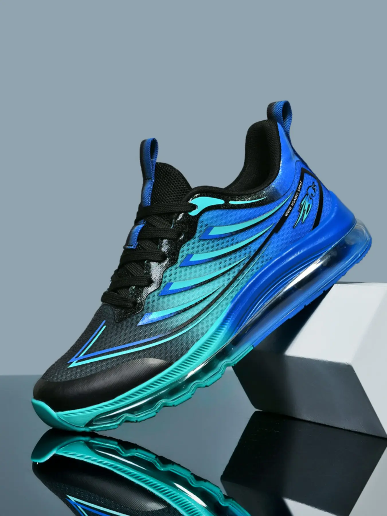 Men's Breathable Full-Palm Air Cushion Running Shoes, High-Quality Lightweight Design, Durable and Well-Made, Long Distance Running & Training, Athletic Running Shoes, Running Sneakers