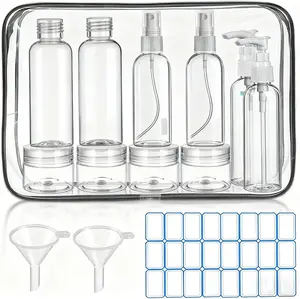 14 Pack Travel Bottles for Toiletries - TSA Approved Leak-Proof Squeezable Containers for Shampoo, Conditioner, Lotion, and Body Wash - Convenient and Practical Travel Accessories