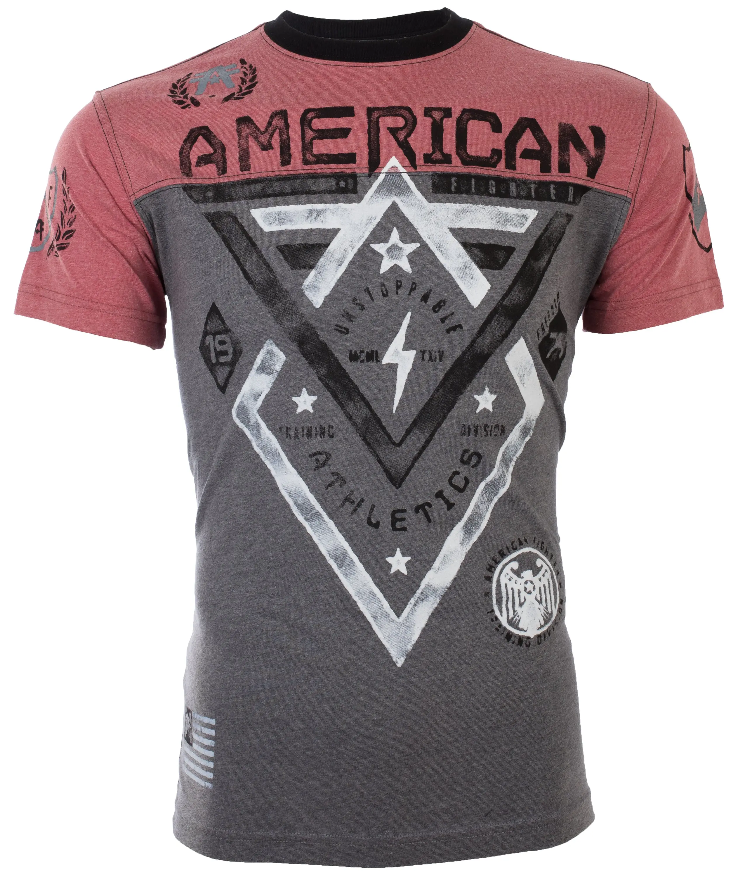 American Fighter Men's Alaska Artisan Graphic T-Shirt - Casual Short Sleeve Round Neck Top in Cotton-Polyester Blend