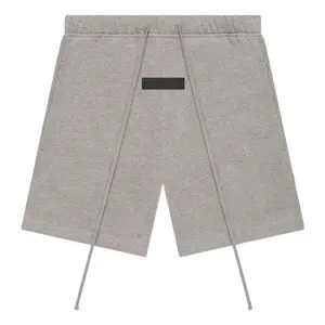 Men's Heather Grey Sweat Shorts Oversized Y2K Aesthetic Streetwear Drawstring Lounge Shorts Trending Look