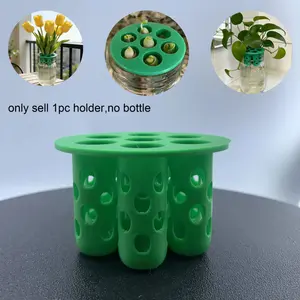 [Durable Plastic | 7-Hole] Durable Plastic 7-Hole Modular Hydroponic Planter | Self-Watering Pots, Easy No-Tools Assembly for Herbs, Vegetables, Indoor/Outdoor Garden System