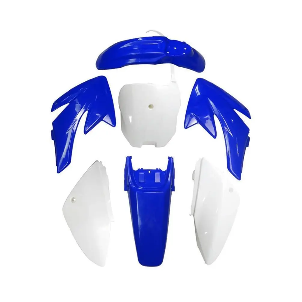 7pcs Motorcycle Plastics Fairing Fender Kit Body Panels for Dirt Pit Bike CRF70 CRF70F XR70 2006-2012 SSR Taotao Thumpstar Pitpro Atomik CRF 70 Fairing Style Offroad Mobility (Blue)