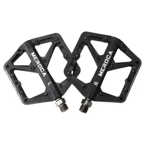 MEROCA Bicycle Pedal Anti-slip Ultralight Nylon MTB Mountain Bike Pedal Sealed Bearings Pedals Bicycle Accessories Parts
