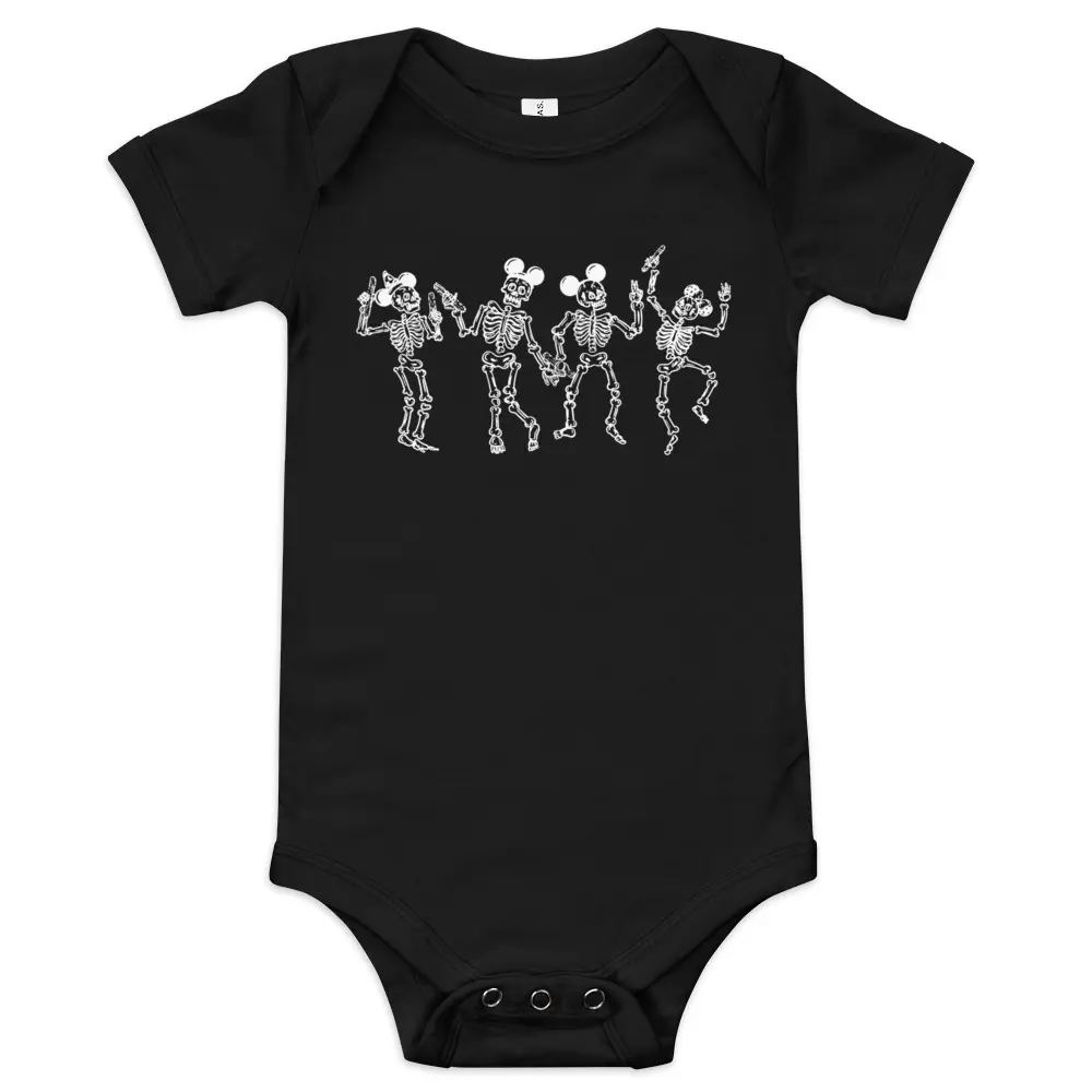 THE HAPPY SKELETONS ONESIE - HAPPY THREADS BY KELS