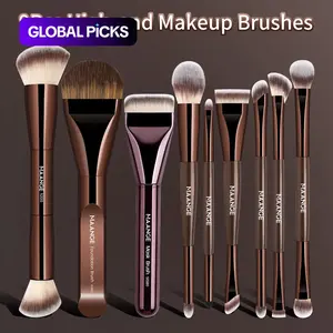 MAANGE 9pcs Professional Soft Makeup Brushes Set, Foundation Brush Loose Powder Brush Eyeshadow Brush Eyeliner Brush Eyelid Brush Blending Brush Blush Brush Detail Brush Lip Brush, Essential Beauty Tools, Makeup Accessories Gifts for Friends #GLOBAL PICKS