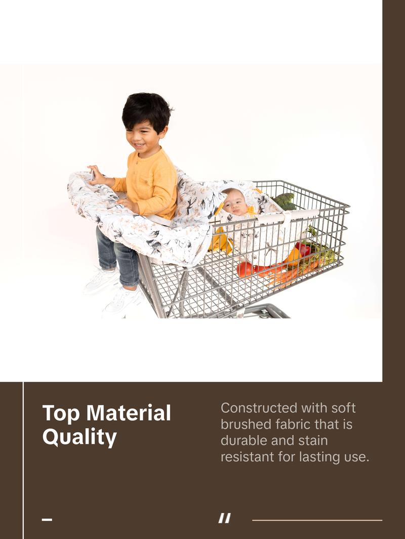 Baby Shopping Cart Cover | Coming Up Roses Beautiful Floral Print