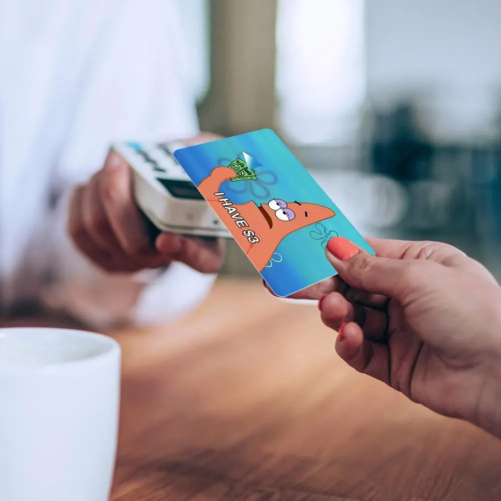 Credit card skin for Ebt, ATM, transportation, bank card - Debit card sticker is interesting - Protect bubble-free, anti-wrinkle, ultra-thin full coverage