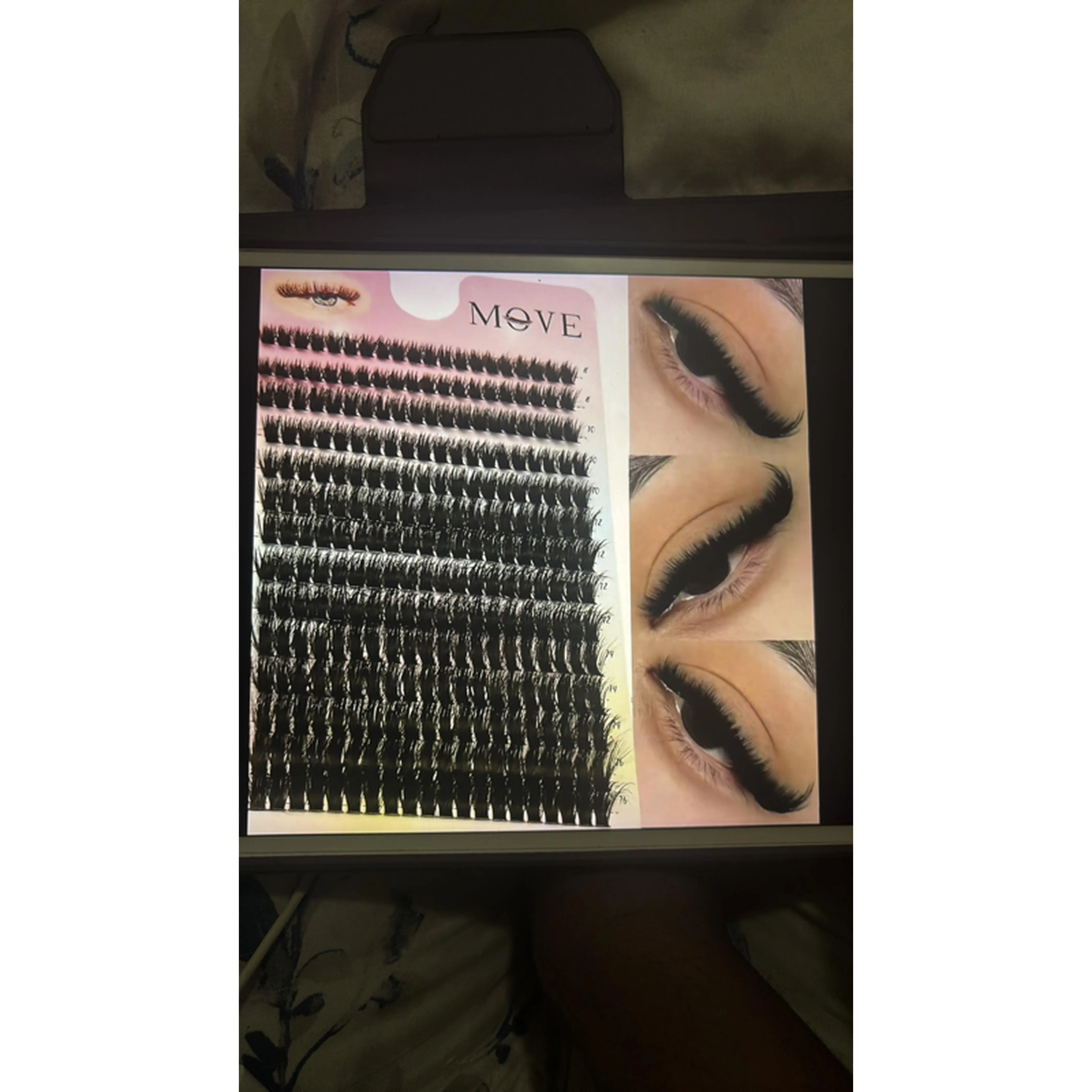 MOVE Brand False Eyelashes - Natural Look, Long & Thick, Perfect for Daily Use, Enhance Your Eyes' Beauty
