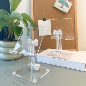Clear Acrylic Desktop Phone Holder, Foldable Phone Stand, Adjustable Phone Holder, Smartphone Holder Stand, Phone Accessories for Live Broadcast & Tablet Computer