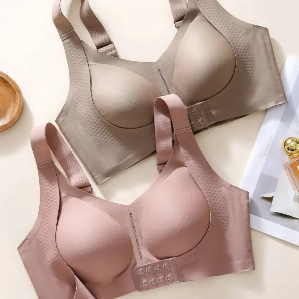 2-in-1 Posture Corrector Bra, Wireless Push Up Bra for Women, No Underwire Support Bras with Lifting Effect for Daily Wear