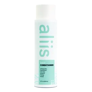 Aliis Daily Conditioner - Lightweight Formula with Ashwagandha & Gotu Kola for Frizz Dryness & Dullness Relief - 12 fl oz