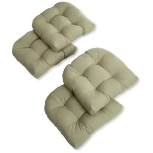Outdoor 5” Deep Seat Cushions Set of 4 – Waterproof Patio Chair Cushions, Fade Resistant Thick Outdoor Cushions