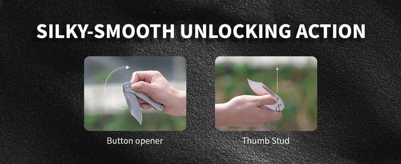 CJRB Bowie Pyrite Pocket Tool Knife with 3.15'' AR-RPM9 Steel Blade, Hunting Knife with Wood Handle for Camping and FathersDayGift