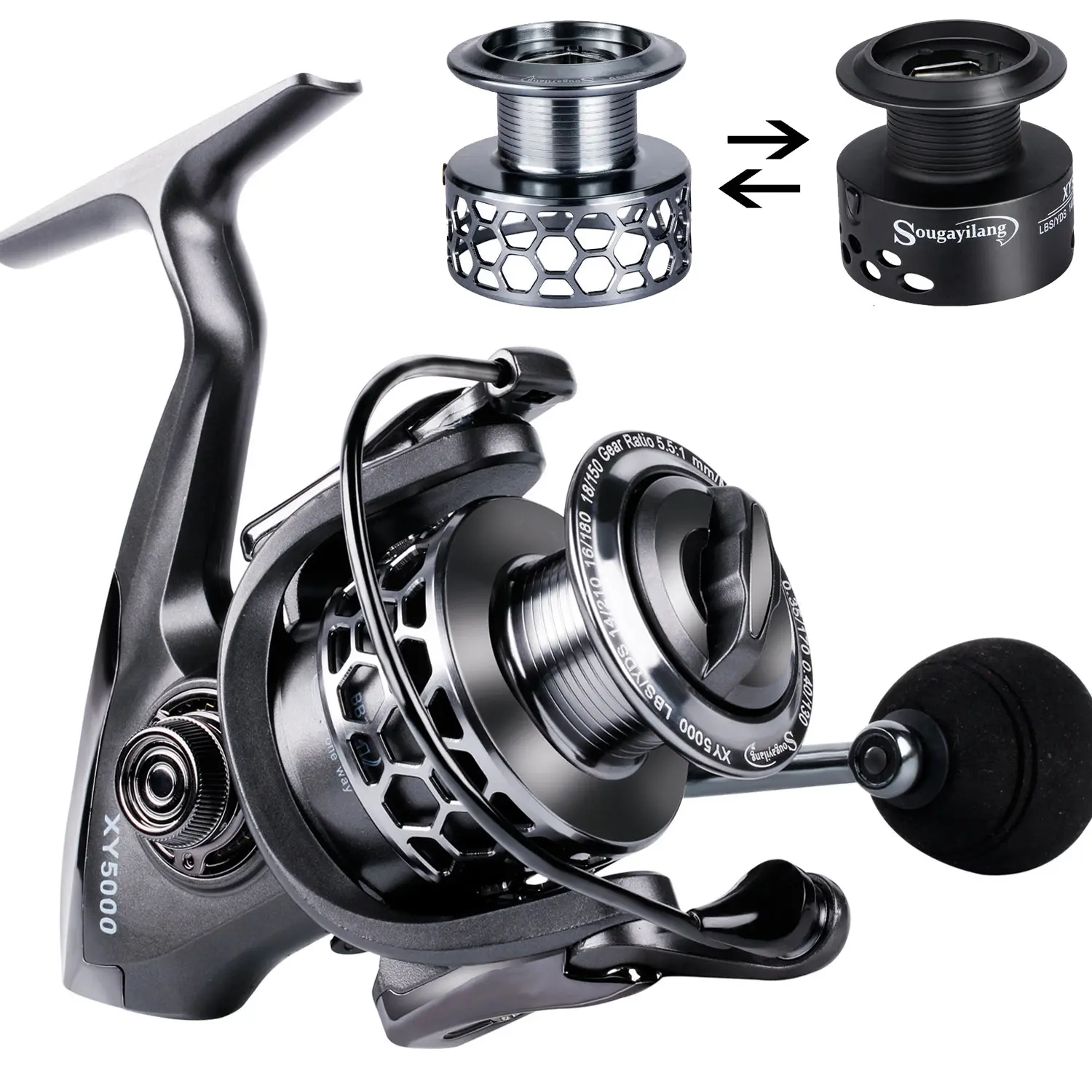 Sougayilang 13+1BB High-Speed Gear Ratio Spinning Fishing Reel - Aluminum  Spool, Lightweight, Ultra-Smooth, Free Spool - Outdoor Fishing Equipment -  TikTok Shop