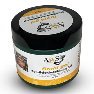 AAS Braiding Conditioning Shining Gel, Extreme Hold, Long Lasting, different sizes 16oz