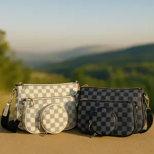 LuxeLoop 3-in-1 Designer Crossbody Set - Compact Stylish & Versatile Accessories for Everyday Use