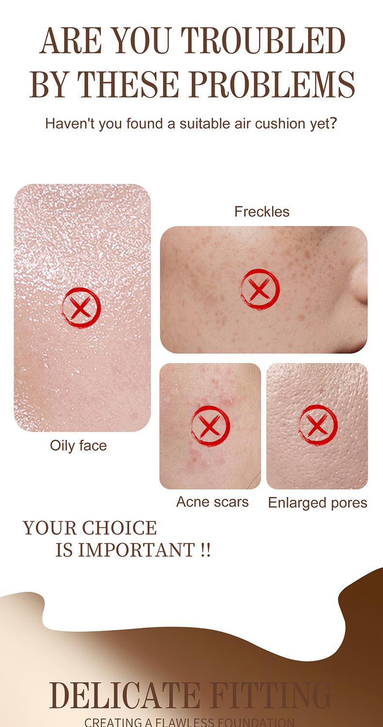 Air Mushroom Cushion BB Cream — Natural Finish, Non-Cakey, Brightening Foundation — Concealing, Long-Lasting, and Smudge-Proof