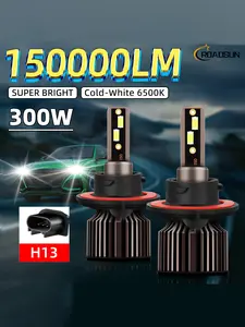 2 Pack Car Headlights Led Headlamps Bulbs H1 H3 H7 H11 9005 Hb3 9006 Hb4 9012 9004 9007 H4 H13, 12V 6500k Ultra Light, High Speed Fan, Quick Heat Dissipation