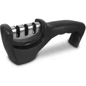 Professional Knife Sharpener, 3 Stage Diamond Ceramic Tungsten Steel Handheld Knives Sharpening